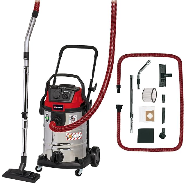 Aspirador de sólidos y líquidos Einhell TE-VC 2230 SACL con filtro HEPA y toma de corriente para herramienta, fotografía de producto
