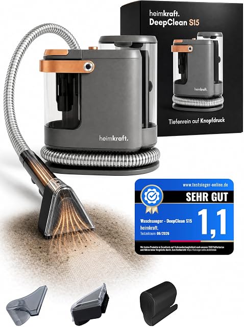 Limpiatapicerías de inyección-extracción Heimkraft con mango de control de pulverización, fotografía de producto