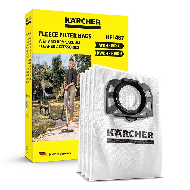 Bolsas filtrantes Kärcher KFI 487 de fieltro de tres capas, paquete de cuatro, fotografía de producto