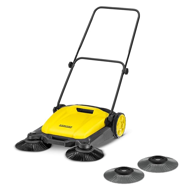Barredora manual Kärcher S 3 Twin 2-in-1 con dos cepillos laterales, fotografía de producto