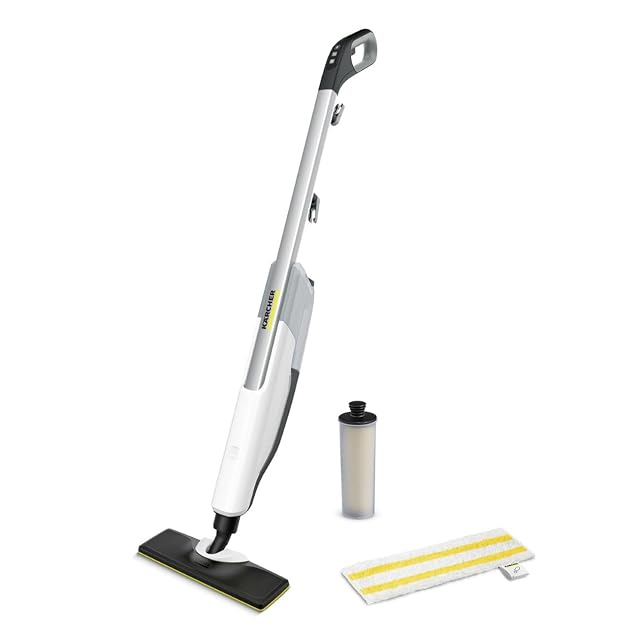 Mopa de vapor Kärcher SC 2 Upright con cabezal de suelo EasyFix y paño de microfibra, fotografía de producto