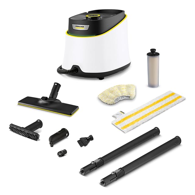 Limpiadora de vapor Kärcher SC 3 Deluxe con kit de suelo EasyFix y boquillas, fotografía de producto