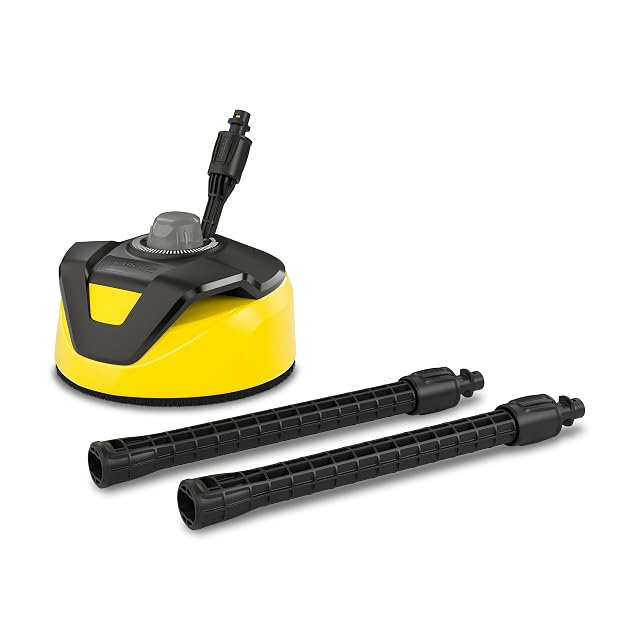 Limpiador de superficies Kärcher T-Racer T 5 con faldón antisalpicaduras y corona de cerdas, fotografía de producto