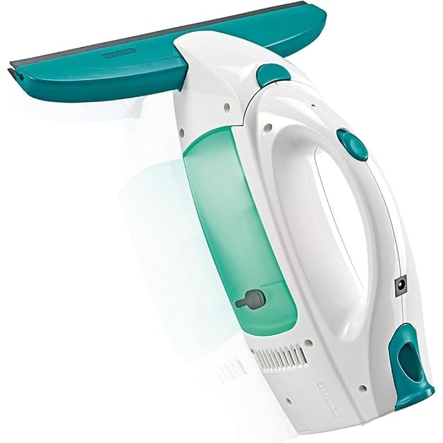 Limpiacristales eléctrico sin cable Leifheit Dry & Clean con cabezal de 360 grados, fotografía de producto