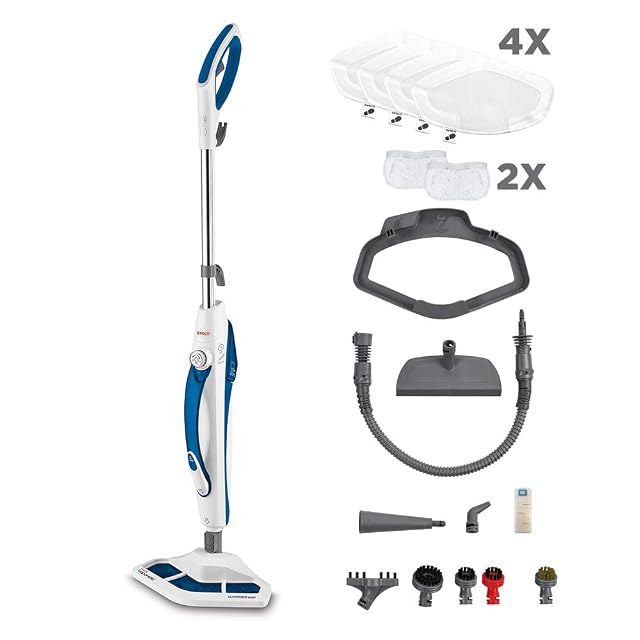 Mopa de vapor Polti Vaporetto SV460 Double con limpiadora de vapor de mano separable, fotografía de producto