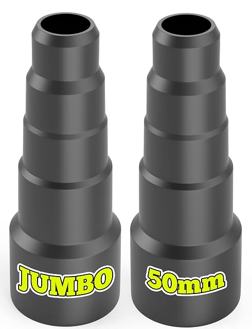 Adaptadores escalonados de manguera de aspirador Rabenburg JUMBO, dos piezas, fotografía de producto